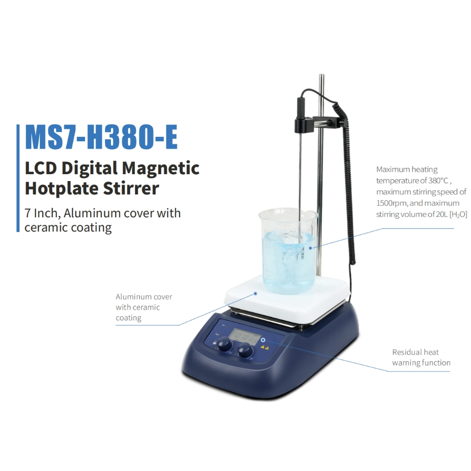 Lab Magnetic Stirrer Hot Plate - MS7-H380-E Lab Hotplate Magnetic Stirrer dengan