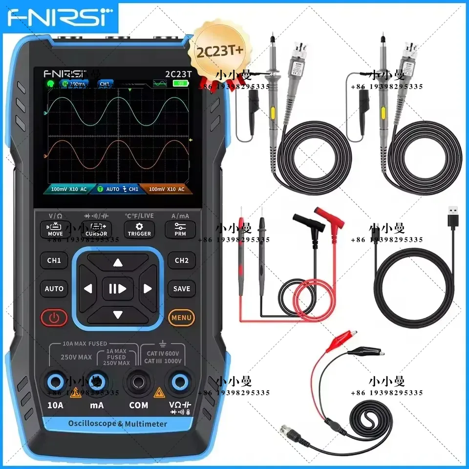 Fnirsi Digital Oscilloscope Handheld - FNIRSI 2C23T10MHz, 2C53T 50MHz, Osiloskop Digital