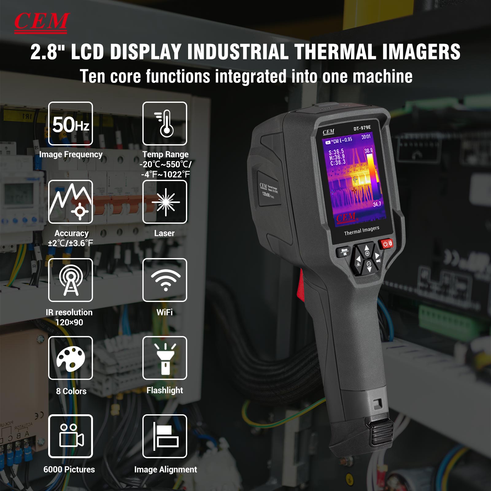 CEM DT-979E, Alat Pengukur Suh - Thermal Imaging Camera Pcb Repair ulasan dan harga