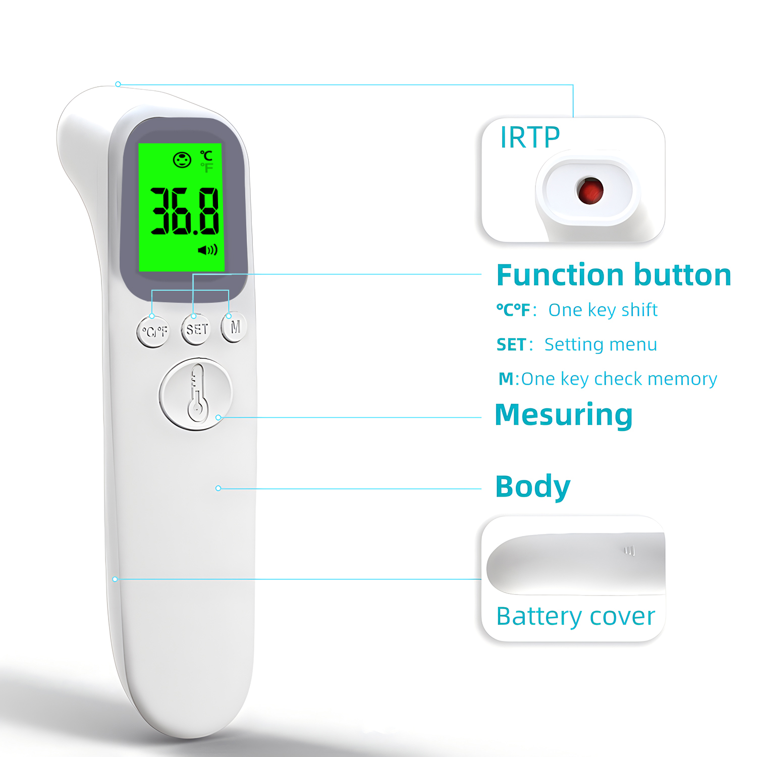 Termometer Demam Inframerah Di - Medical Supplies ulasan dan harga