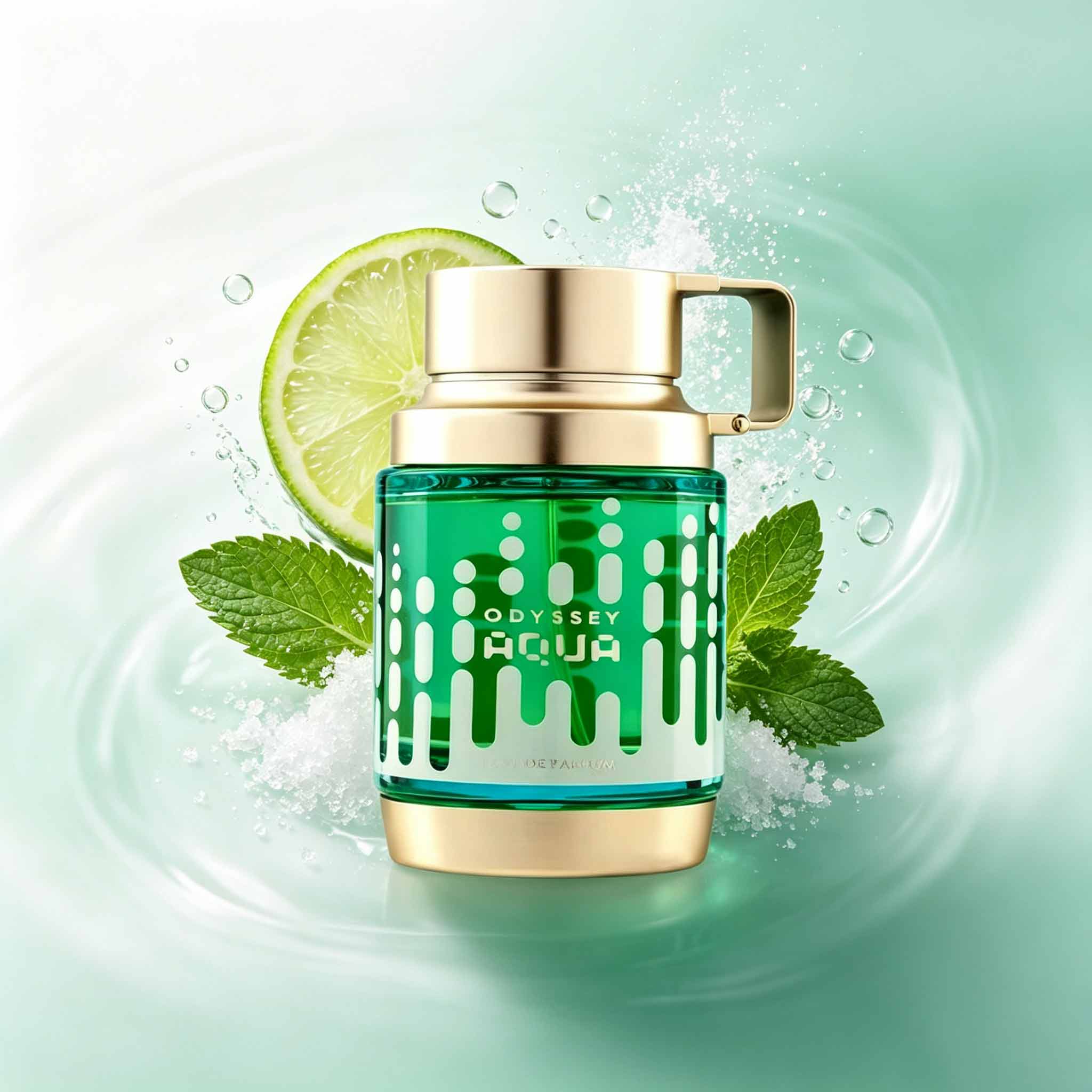 Parfum Pria Odyssey Aqua, Tamp - Packaging ulasan dan harga