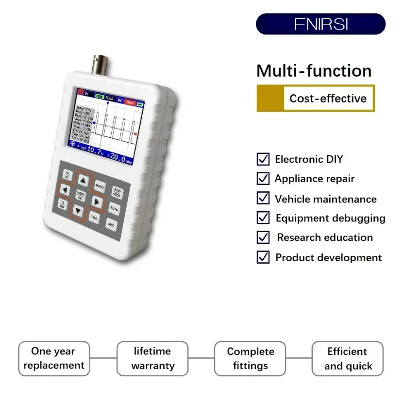 1 buah DSO FNIRSI PRO, osilosk - Fnirsi Digital Oscilloscope Handheld ulasan dan harga