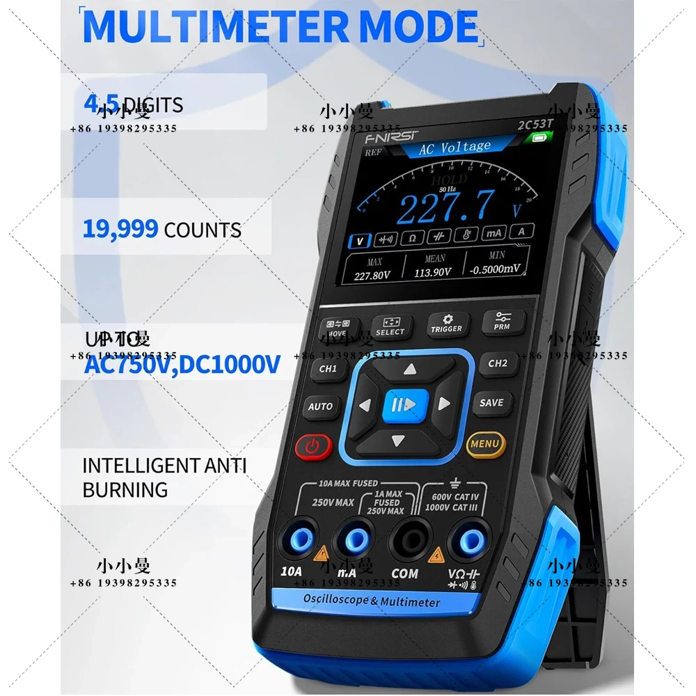 FNIRSI 2C53T, Osiloskop Portab - Fnirsi Digital Oscilloscope Handheld ulasan dan harga