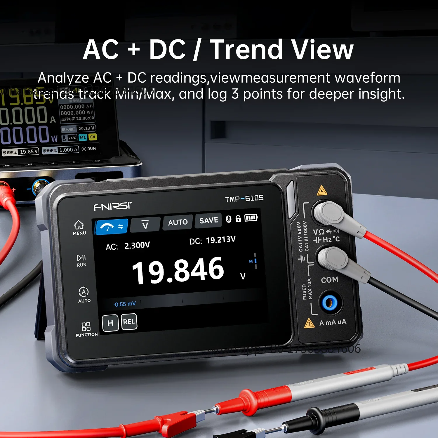 FNIRSI TMP-610S Multimeter Dig - Fnirsi Digital Oscilloscope Handheld ulasan dan harga