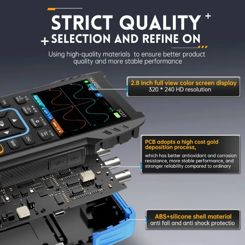 FNIRSI 2C23T Osiloskop Digital - Fnirsi Digital Oscilloscope Handheld ulasan dan harga